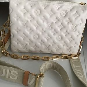 NWT Louis Vuitton Coussin PM Cream